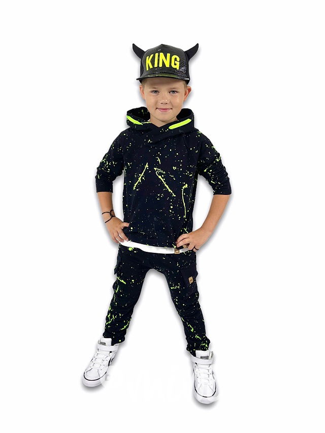 Splash baggy kapsáče se zipem black/neon