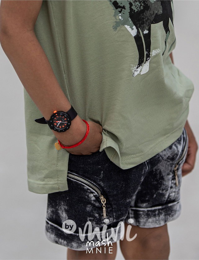 Acid wash soft black jeans kraťasy zipy  *MashMnie*