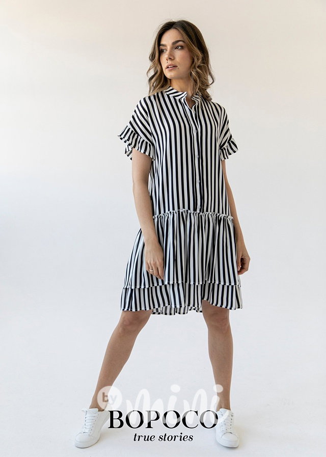 Dámské pruhované šaty