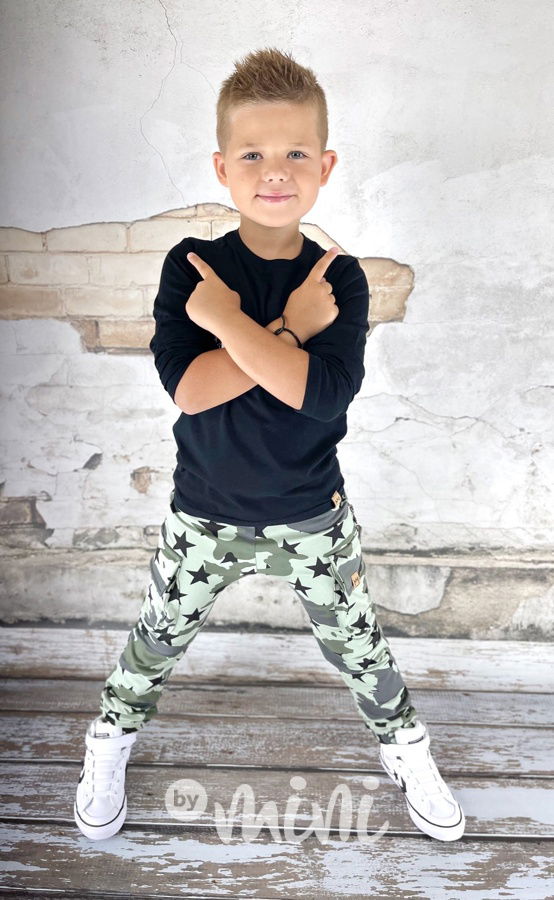 ARMY stars baggy kapsáče zip