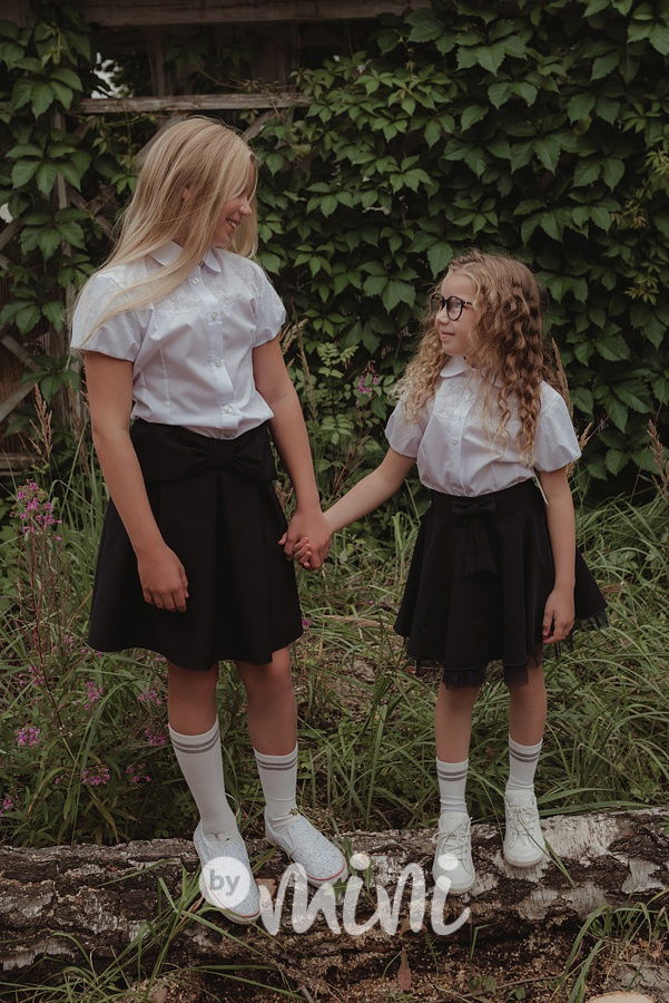 School sukně navy velká mašle