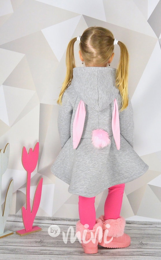 Bunny vyteplená mikča šedá
