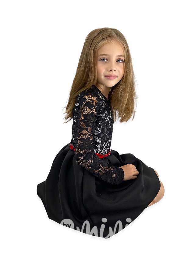 Luxury BLACK dress - luxusní černé dívčí šaty
