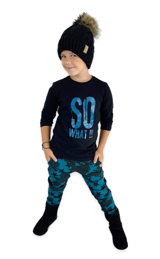 Tepláky petrol army star - BASIC