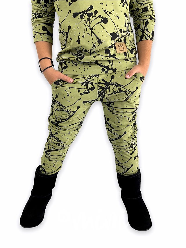 Pistacchio splash tepláky - BASIC