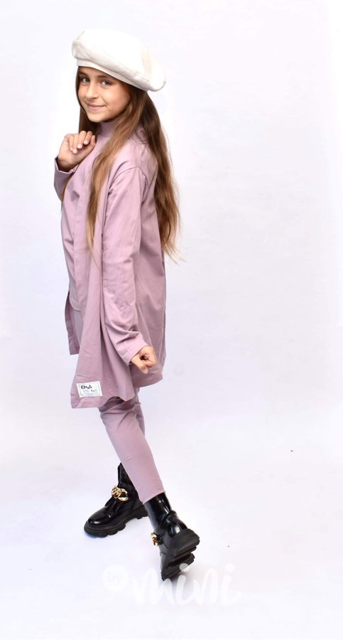 HIT 3-dílný bavlněný komplet pastel lila