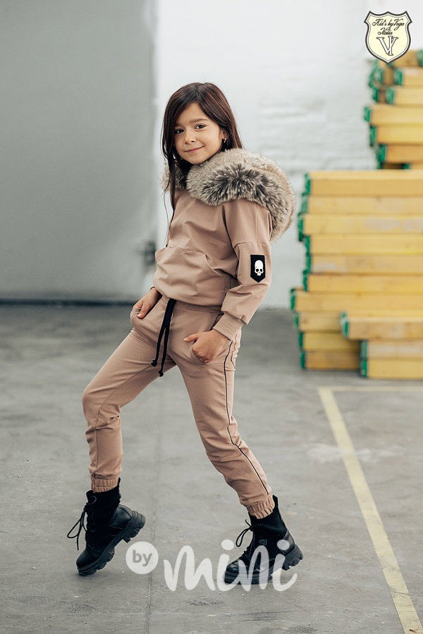 Voga mikina fur beige