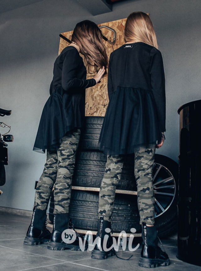 Voga designová černá tunika s tylem