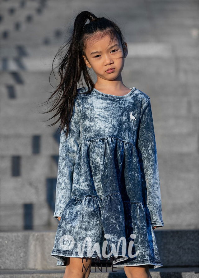 Ice blue jeans šaty *MashMnie*