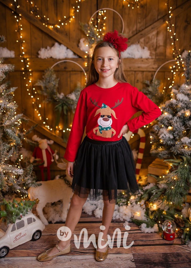 Cool sobík triko červené - girl