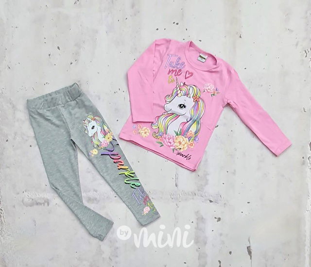 UNICORN set pink/grey