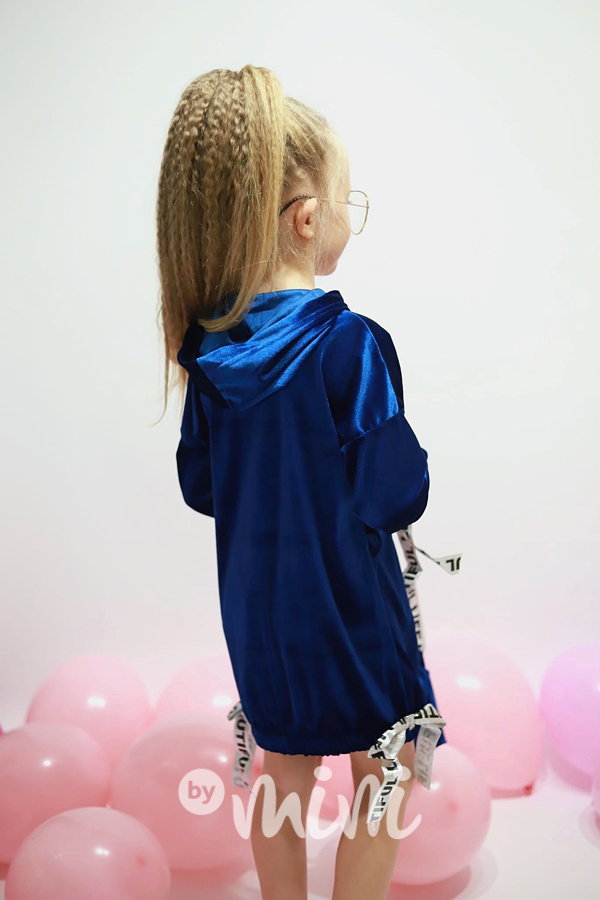 BEAR velur hoodie s kabelkou