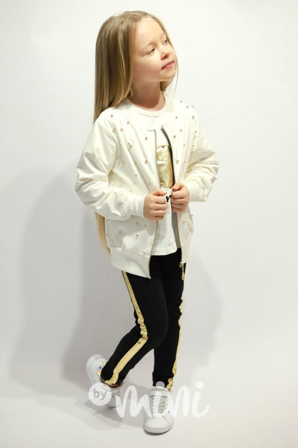 3-dílný Minnie set perličky cream gold