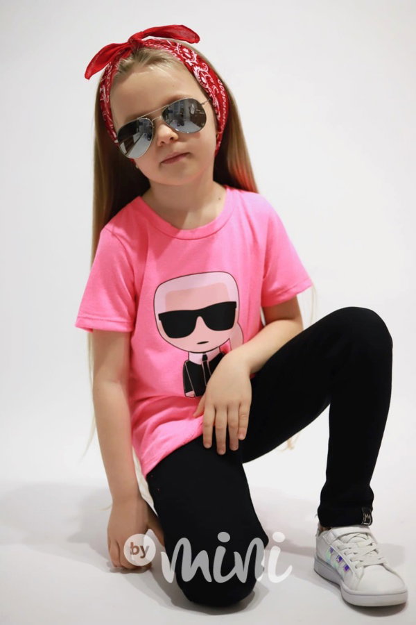 Triko Karlík neon pink