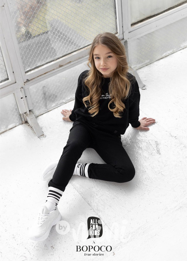 Tepláková souprava Matching black
