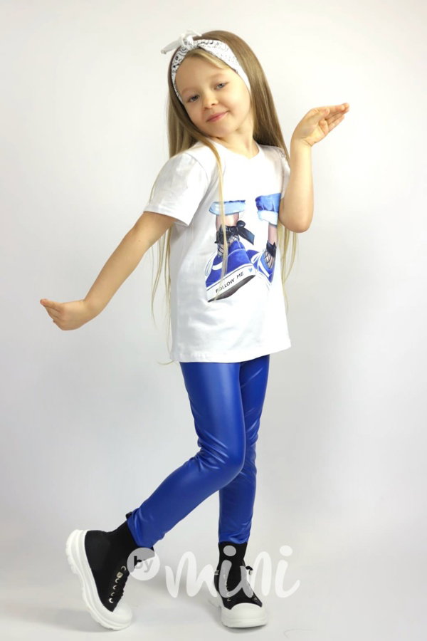 Follow me t-shirt blue