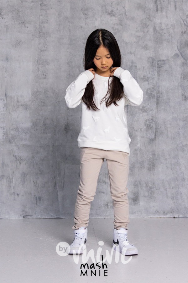 WOLF SOUL puff mikina cream
