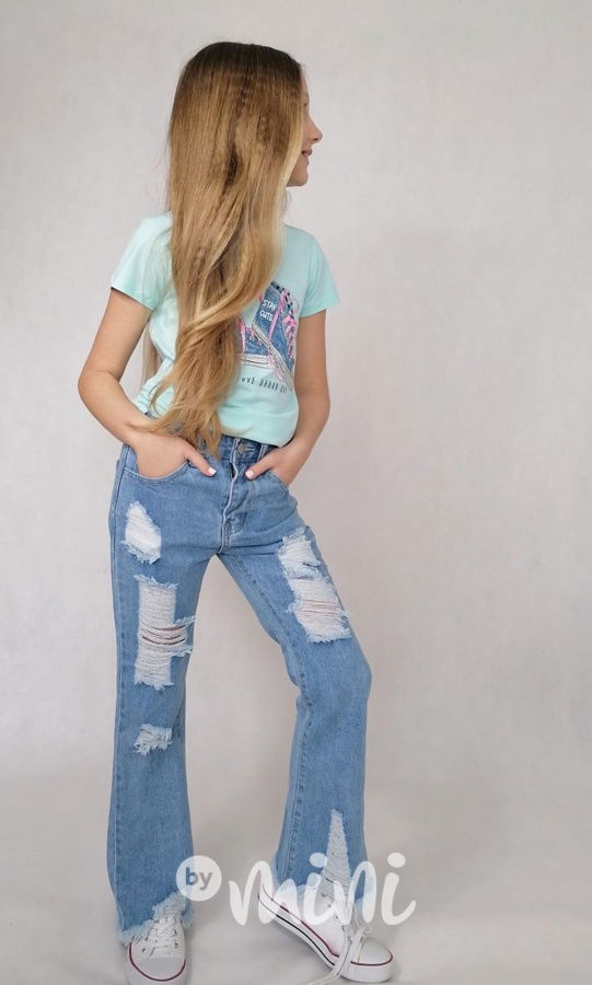 Ripped jeans zvonáče