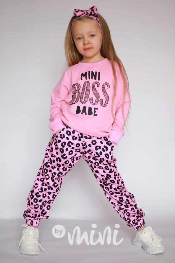Mini BOSS baby 3-dílný set pink