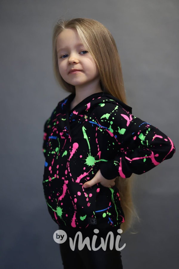 Neon splash mikina