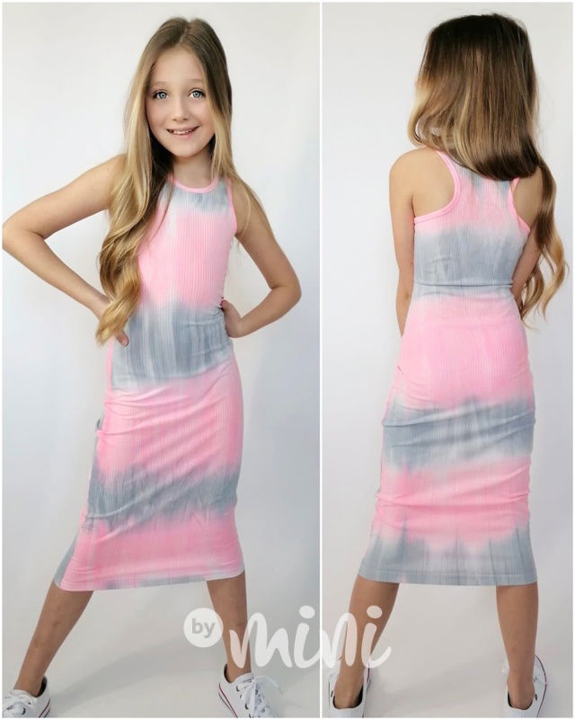 Summer ombre MIDI šaty