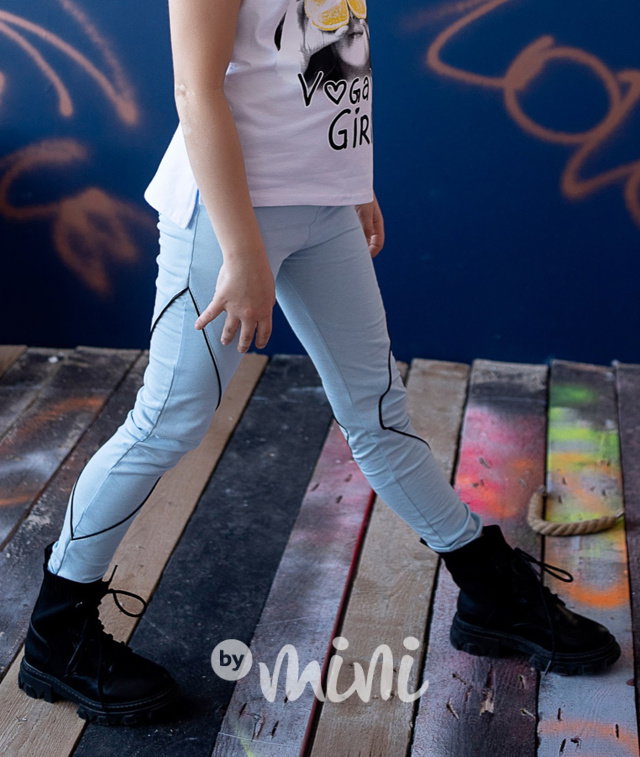 Voga girl legíny laguna blue