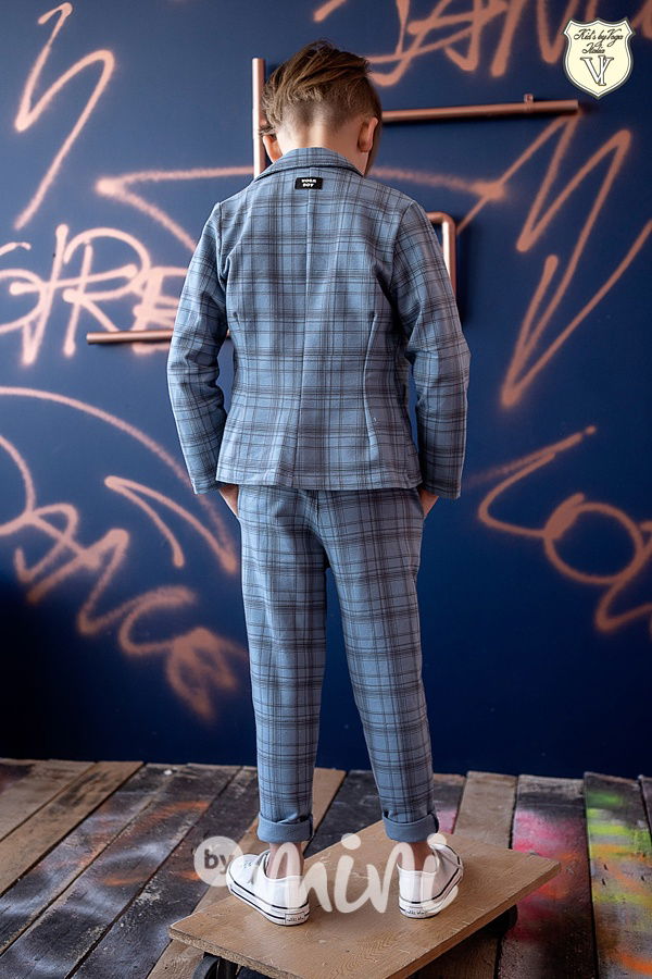 Voga boy blue karo kalhoty