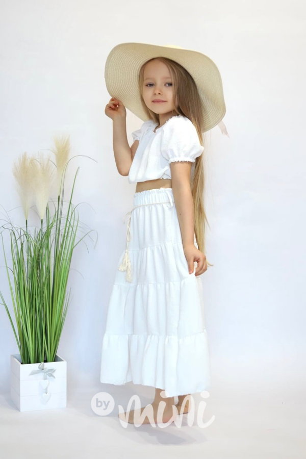 Letní boho set bílý