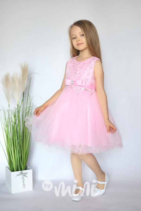 Slavnostní šaty s kamínky PINK dream