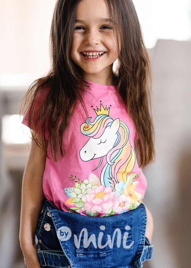 Unicorn triko růžové