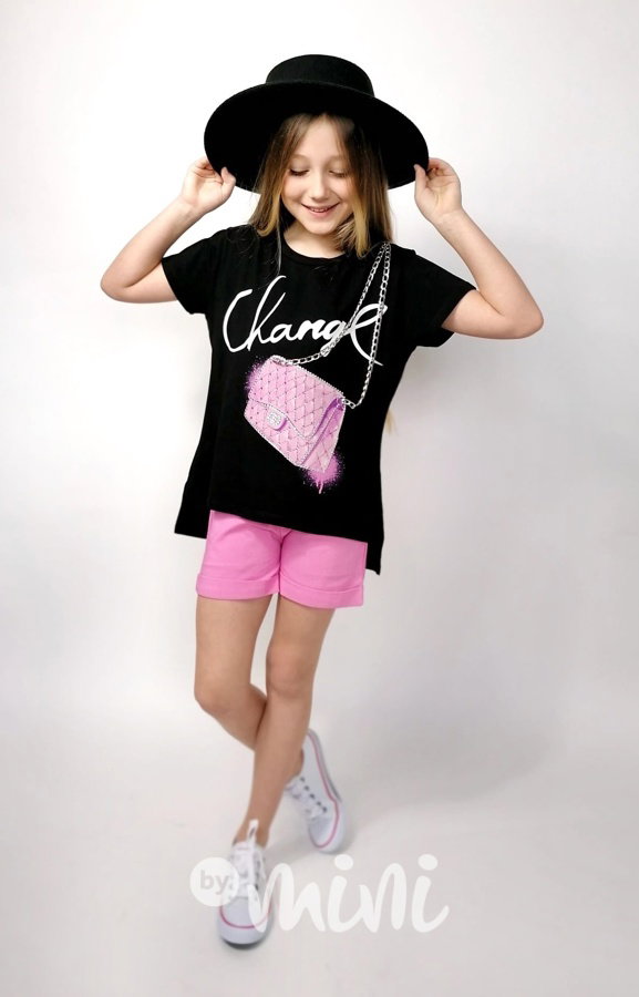 Glamour 3D triko černé