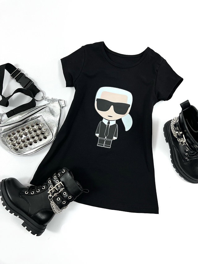 BASIC sporty šaty Karlík black