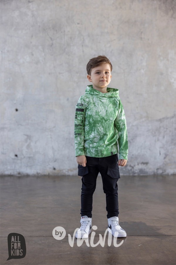 AFK mikina tie dye green