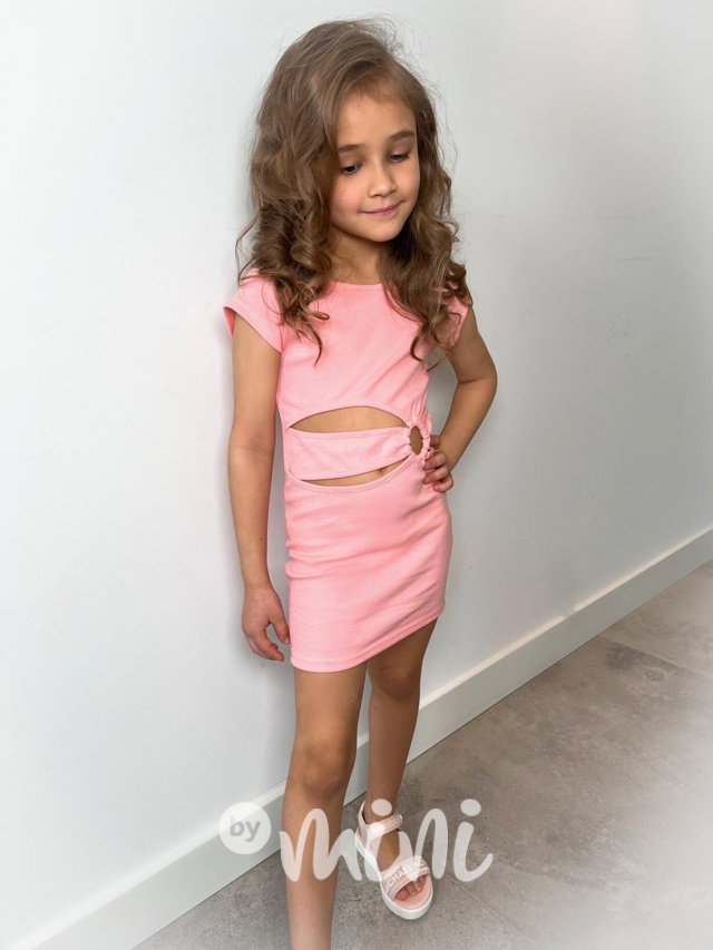 Little dress - lososové šaty