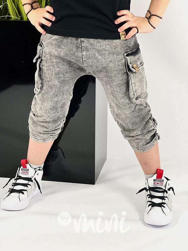 Dark jeans letní baggy kapsáče