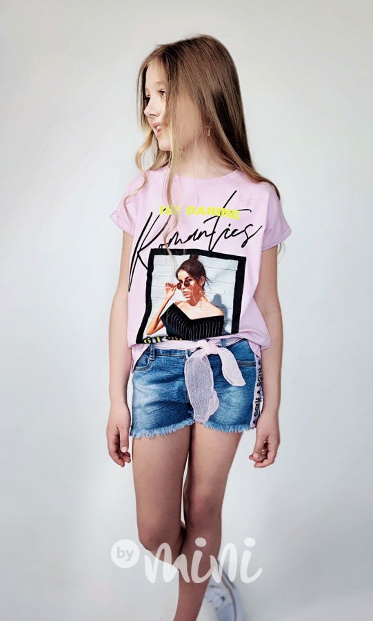 Grateful fashion triko se zdobením lila