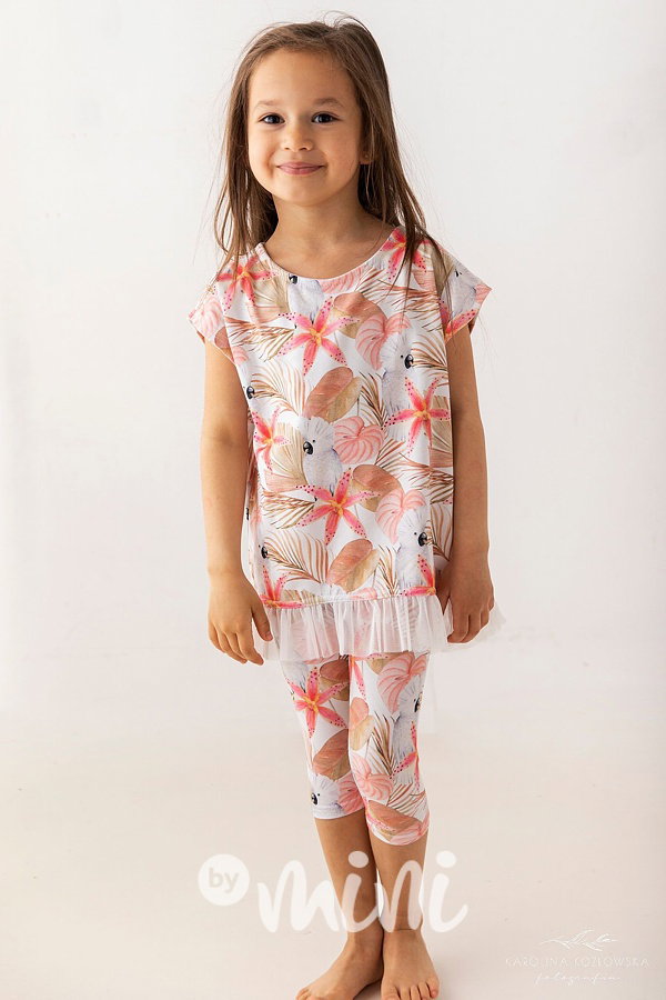 Lily Grey tunika s tylem - papagei