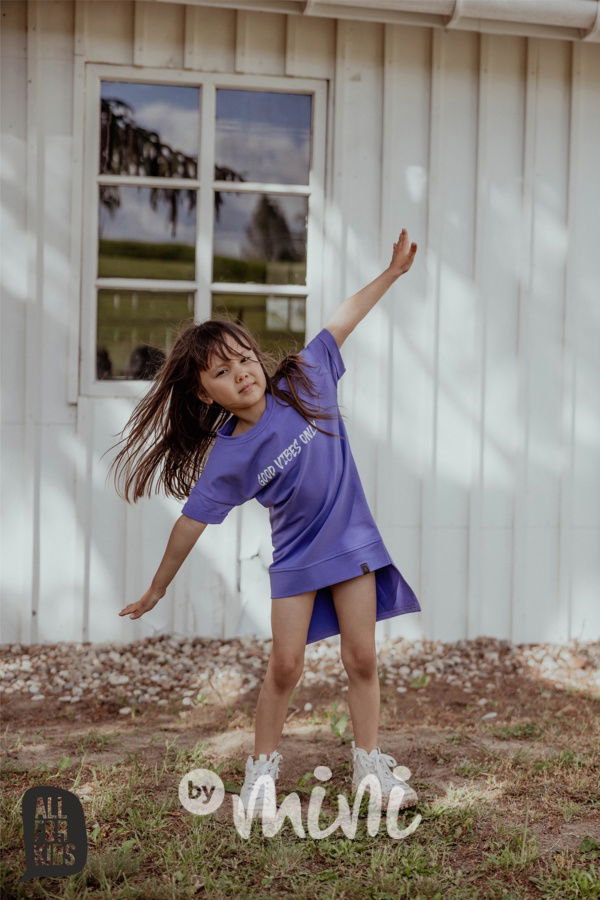 Mikinová tunika VIBES lila