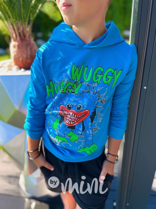 Huggy Wuggy mikina light blue