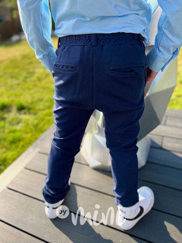 Elegant pants modré