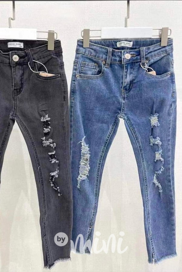 Slim ripped jeans blue