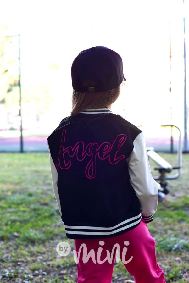 ANGEL bomber baseball mikina black