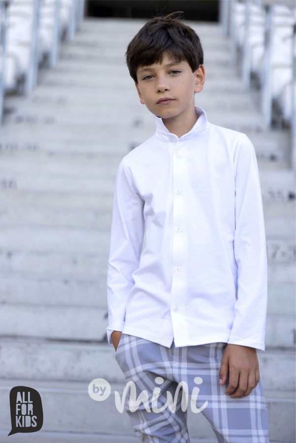 AFK košile s knoflíčky bílá