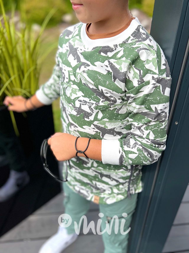 Shark mikina se zipy