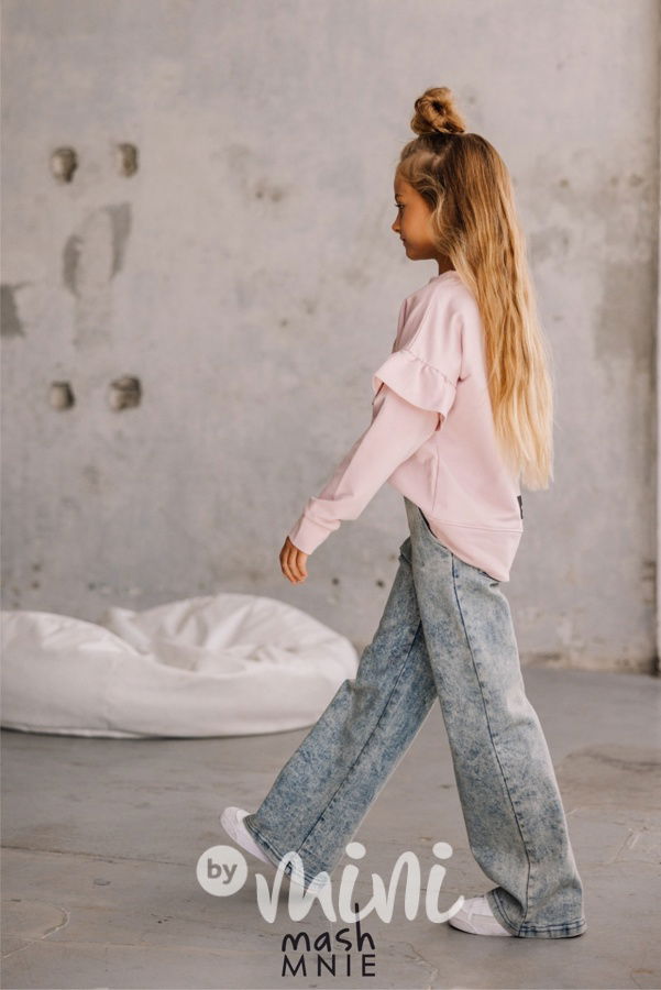 Mash Mnie frill mikina pink