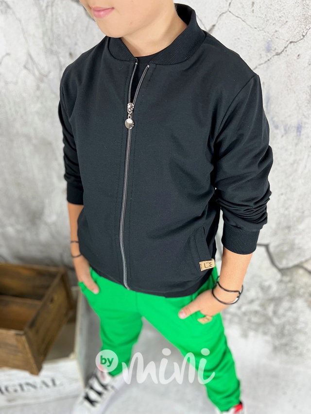 Černá bomber mikina