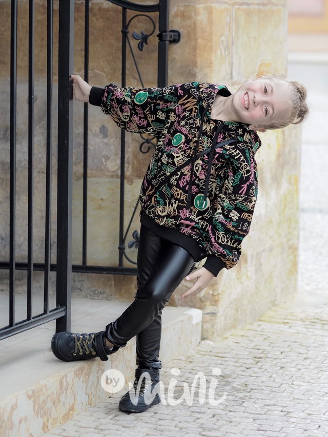 Mikina graffiti black