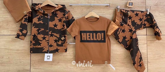 Tepláky honey army star - BASIC