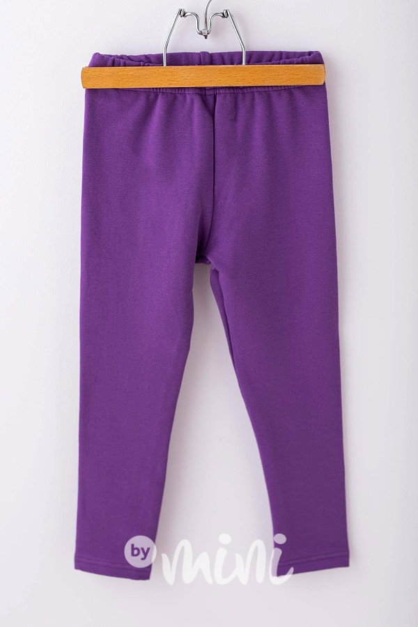 THERMO zateplené legíny Lily Grey - purple