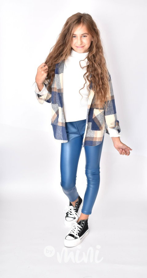 Eco leather thermo legíny ocean
